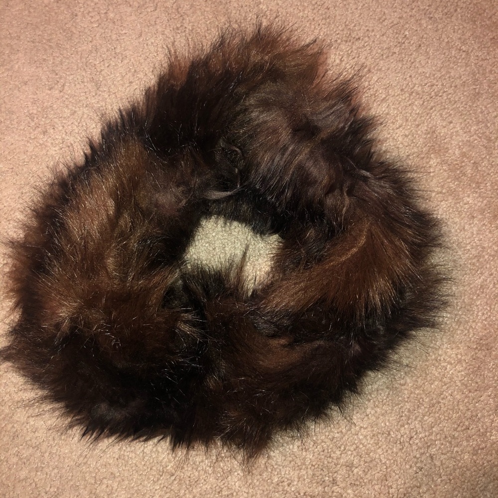 FAUX fur infinity scarf